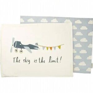 Primitives by Kathy The Sky is the Limit Airplane Clouds 2 Standard Pillowcases